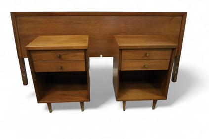 KENT COFFEY HEADBOARD & NIGHTSTANDS