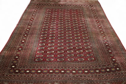 APPROX 11' 2" x 9' 1" HANDMADE WOOL RUG