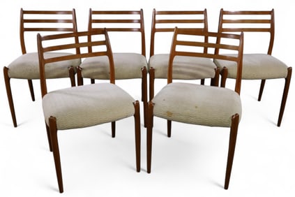 SET OF 6 NIELS OTTO MOLLER DINING CHAIRS
