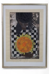 FRAMED WOODBLOCK PRINT