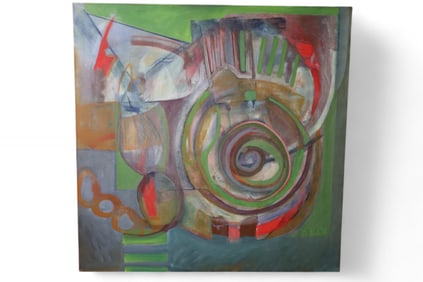 LARGE JUDITH KUNDA ABSTRACT PAINTING