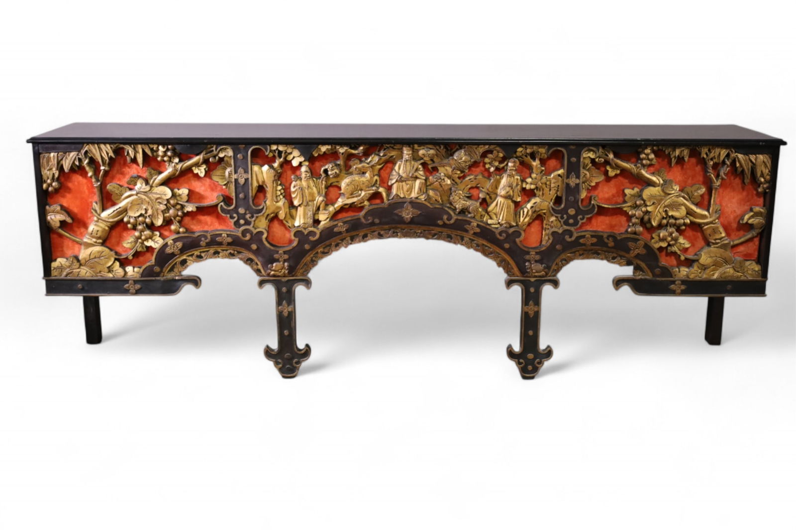 CARVED CHINESE STYLE HALL TABLE (1 of 6)