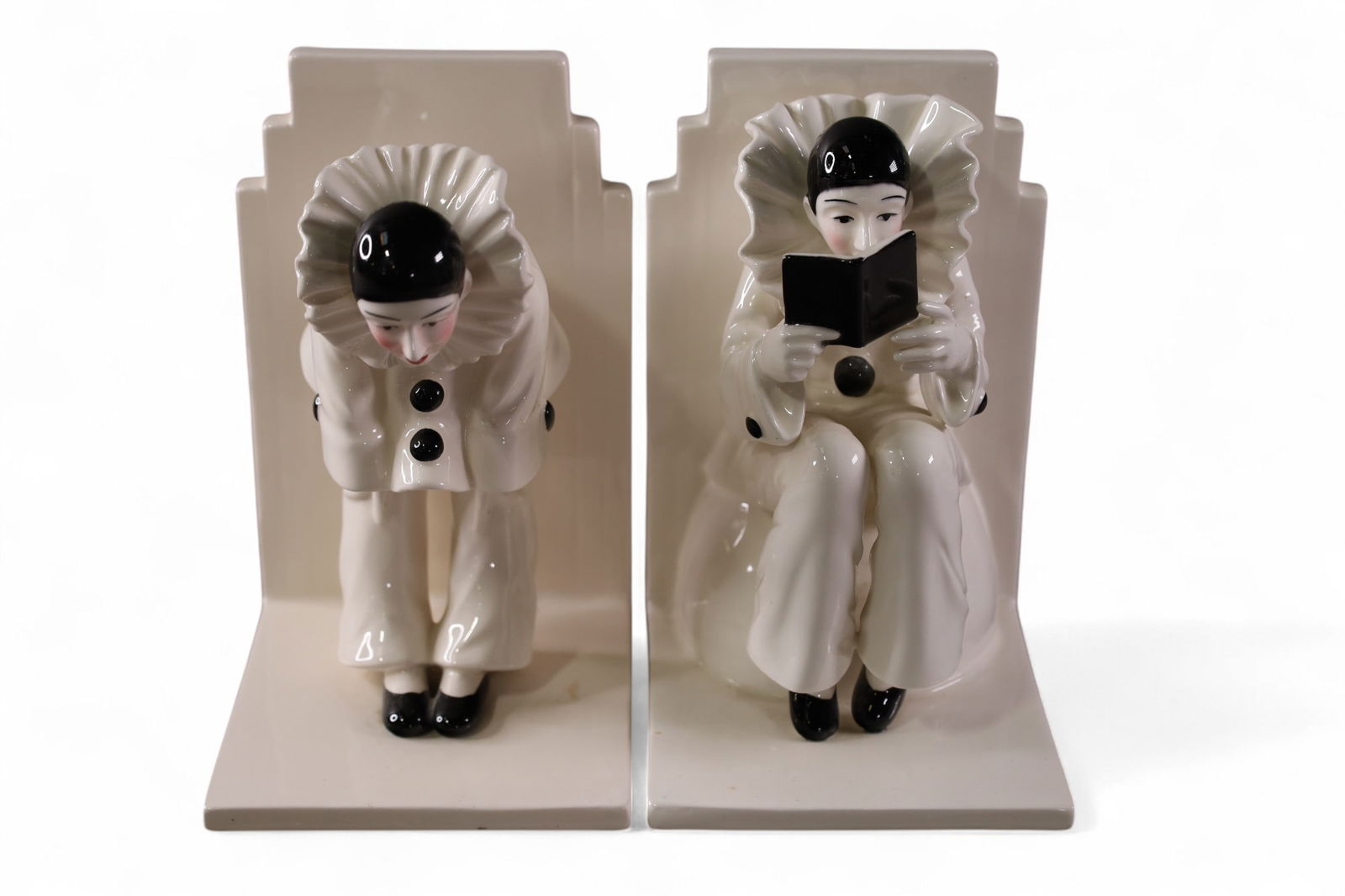 PAIR OF JESTER BOOKENDS (1 of 3)