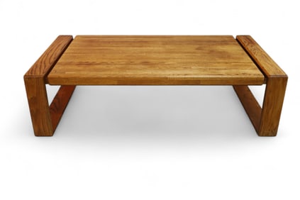 LOU HODGES OAK COFFEE TABLE