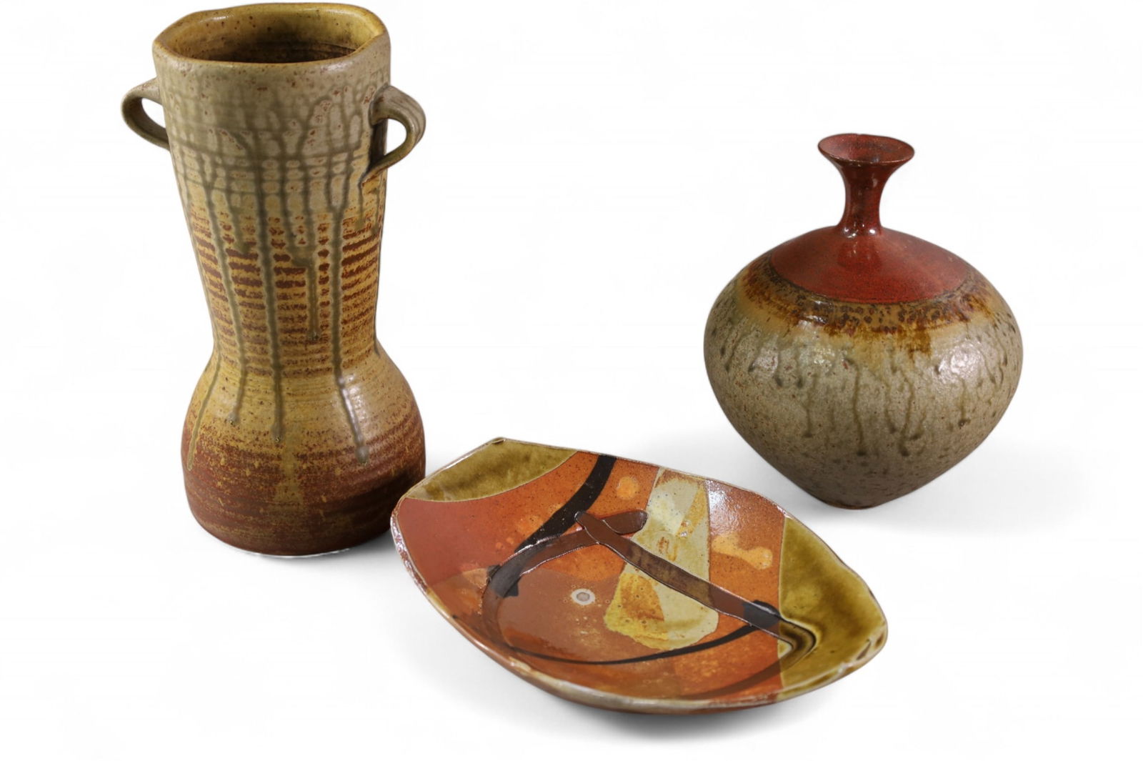 3 PIECES OF STUDIO POTTERY (1 of 5)