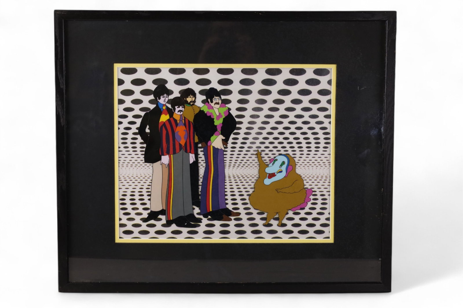 YELLOW SUBMARINE ANIMATION CEL: THE BEATLES, YELLOW SUBMARINE ANIMATION CEL, 25" x 21"