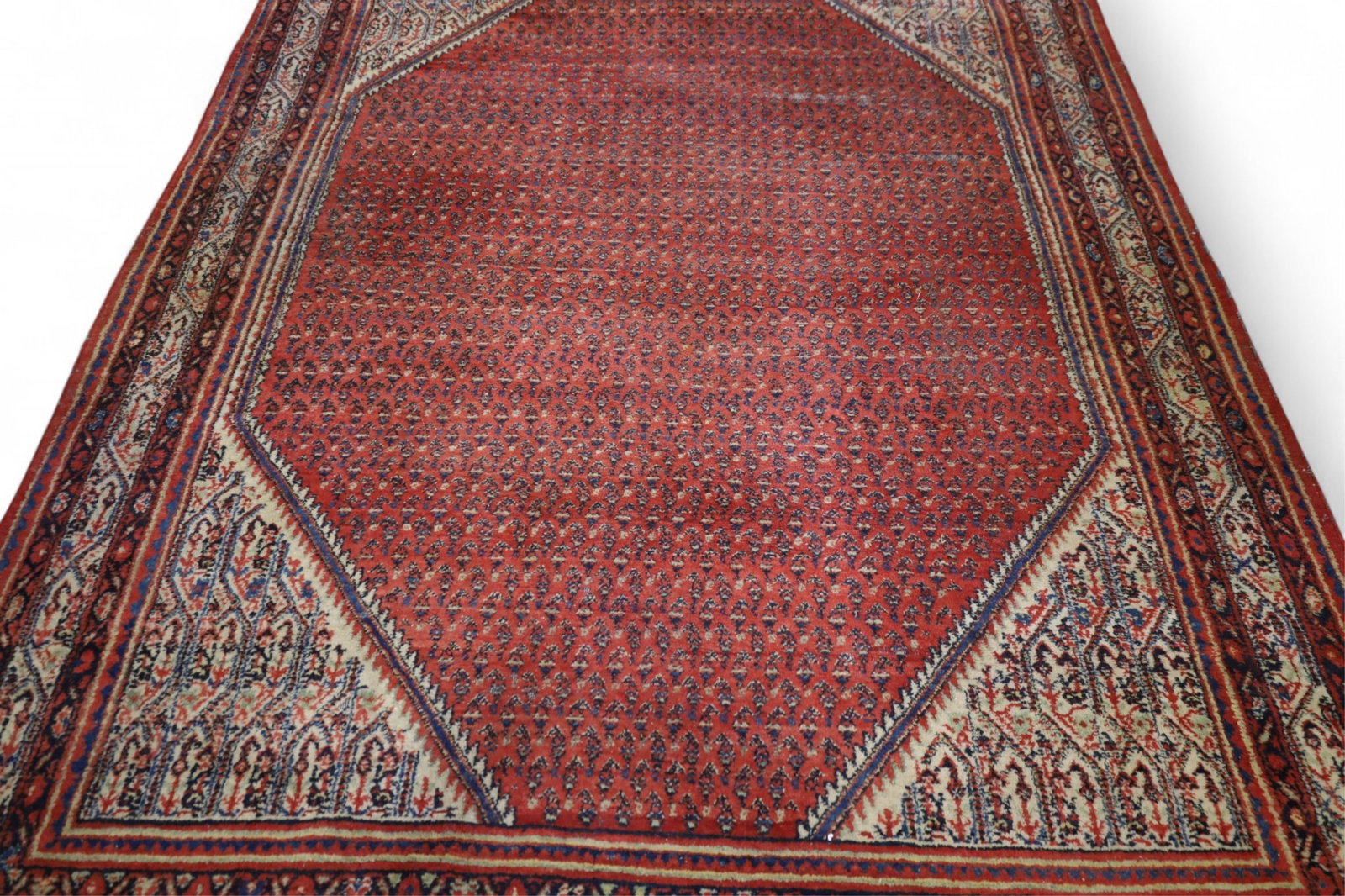 APPROX 9' 9" x 6' 11" HANDMADE WOOL RUG (1 of 5)