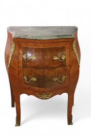 FRENCH STYLE MARBLE TOP CHEST