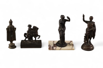 4 MINIATURE BRONZES