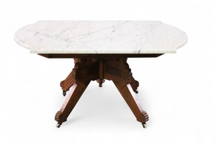 MARBLE TOP COFFEE TABLE
