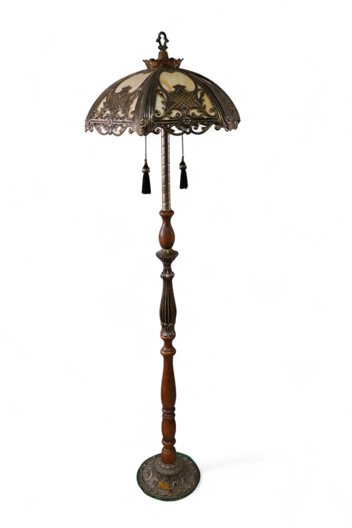 SLAG GLASS FLOOR LAMP (1 of 3)