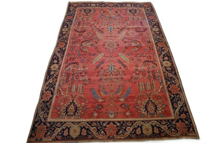 APPROX 7' x 4' 5" HANDMADE WOOL RUG