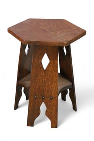 OAK TABOURET TABLE