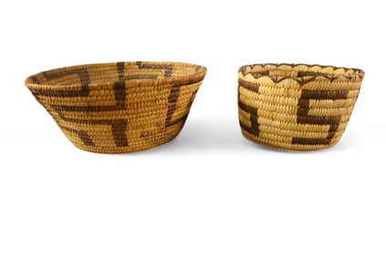 2 NATIVE AMERICAN BASKETS