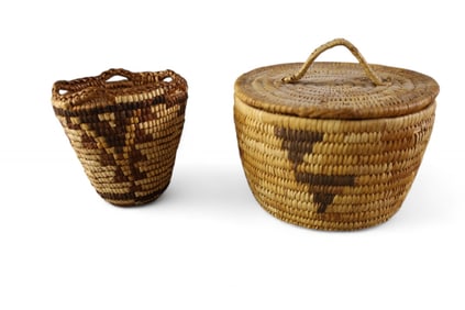 2 NATIVE AMERICAN BASKETS