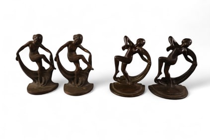 2 PAIRS OF BOOKENDS