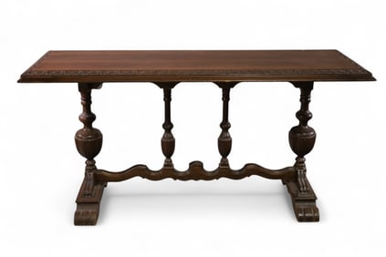 1930'S WALNUT HALL TABLE