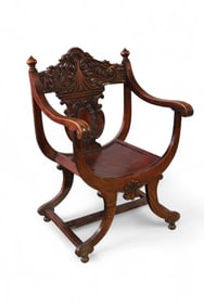 OAK ROMAN STYLE CHAIR