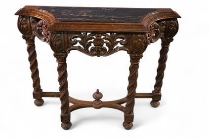 1920'S WALNUT CONSOLE TABLE