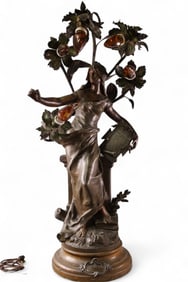 LARGE MOUREAU LADY LAMP