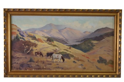 LARGE PASTORAL PAINTING