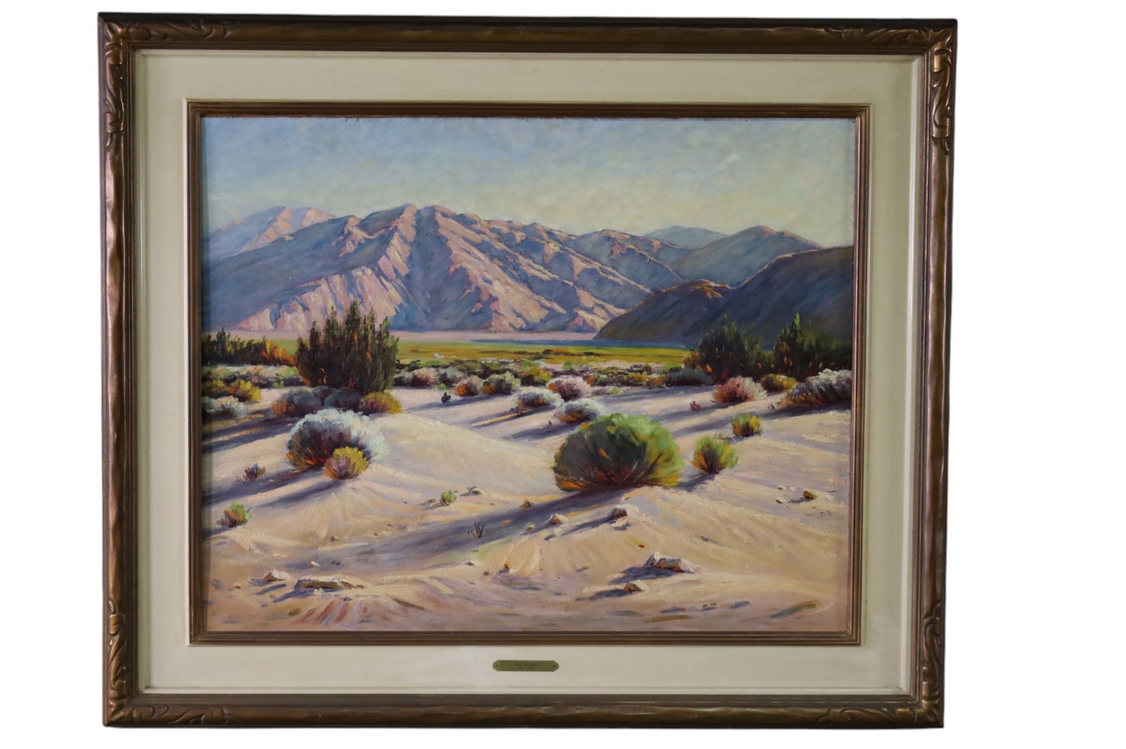PAUL GRIMM DESERT LANDSCAPE OIL PAINTING