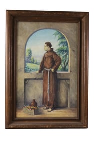ANTIQUE RELIGIOUS WATERCOLOR