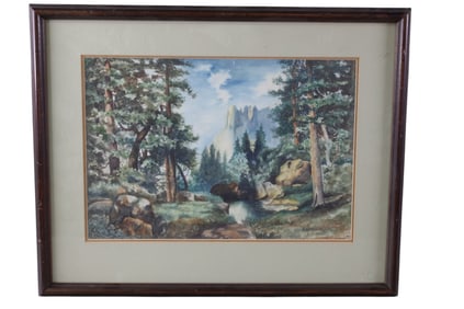 S. HANCOCK WATERCOLOR