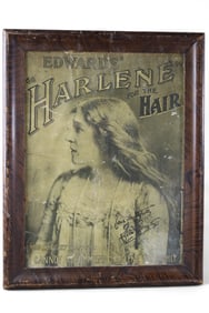 ANTIQUE HAIR TONIC FRAMED AD