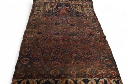 APPROX 6' 5" x 4' 4" HANDMADE WOOL RUG