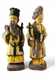 PAIR OF ASIAN FIGURES