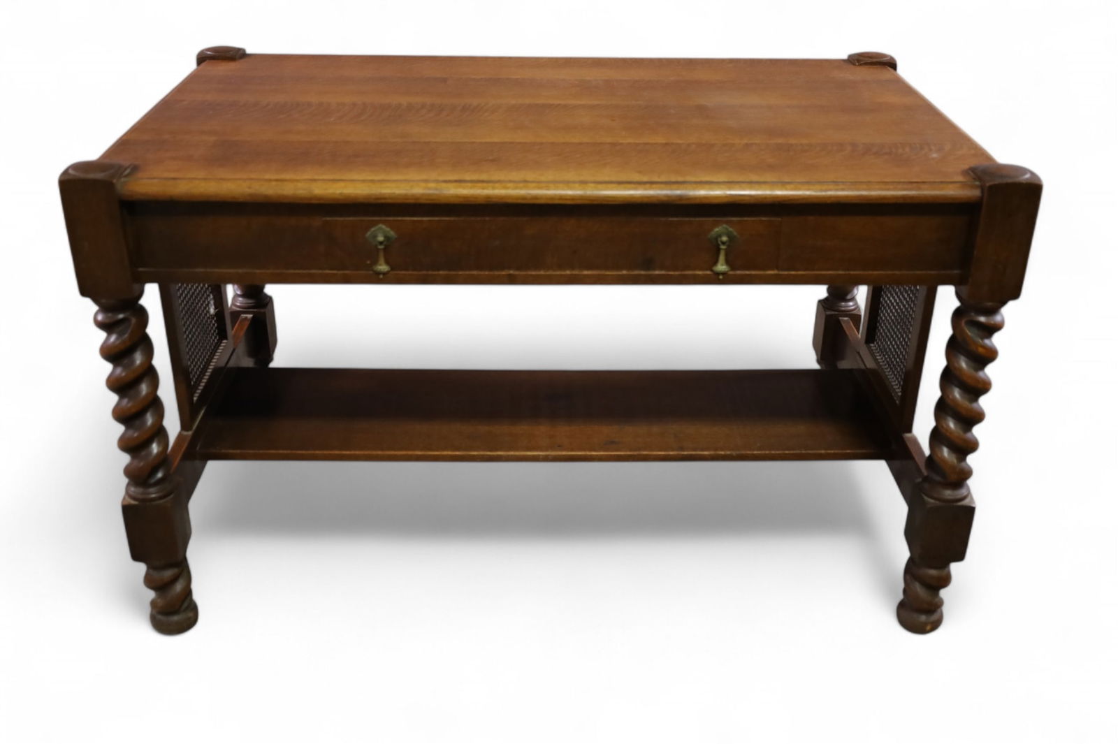 ARTS & CRAFTS OAK LIBRARY TABLE (1 of 5)