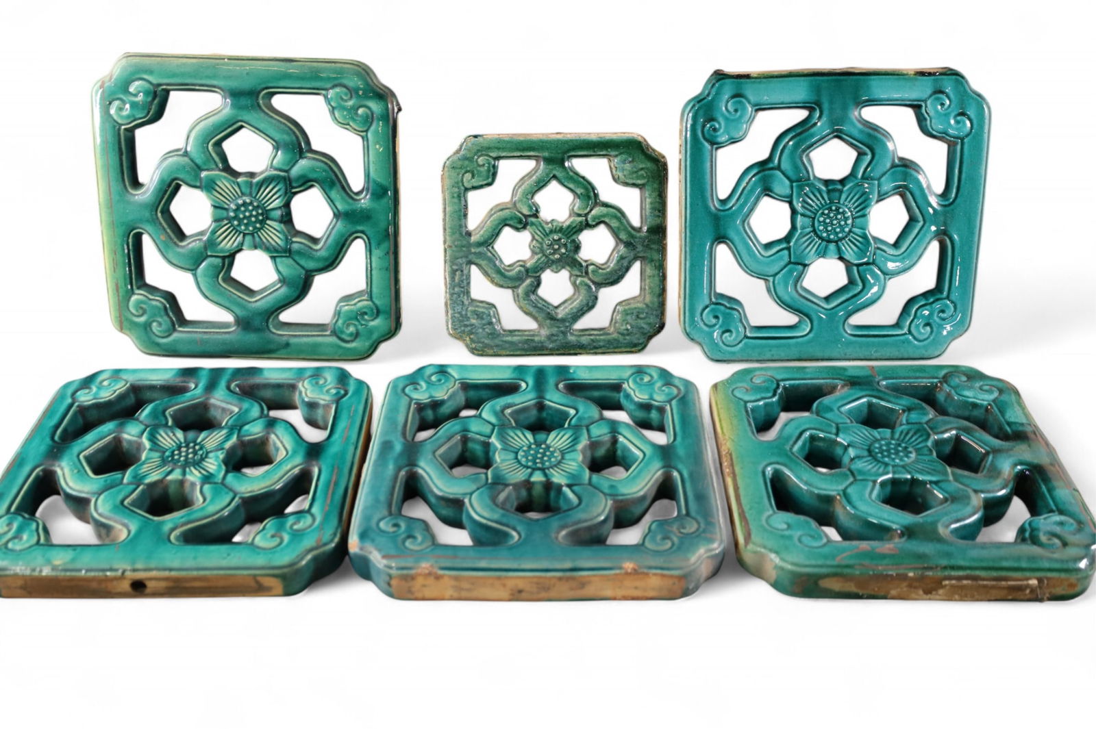 SET OF 6 POTTERY TILES (1 of 4)