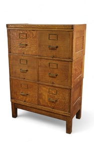 OAK FILE CABINET