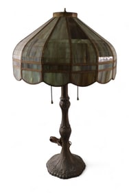SLAG GLASS LAMP