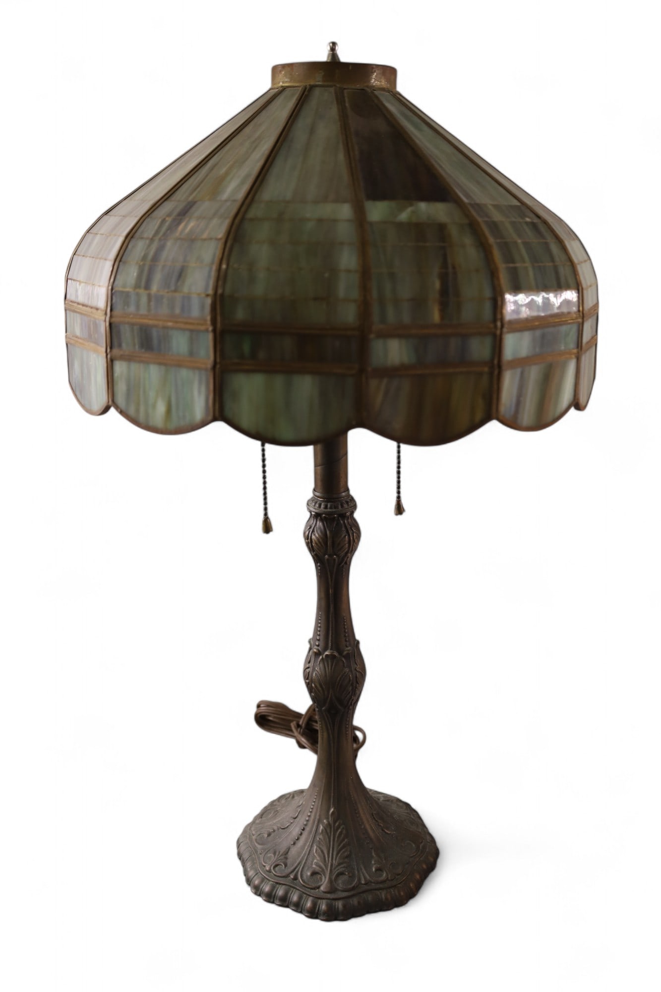 SLAG GLASS LAMP (1 of 3)