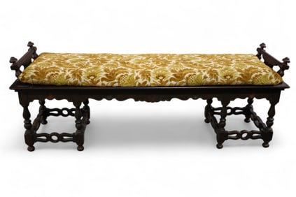 1920'S SPANISH STYLE BENCH