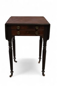 ANTIQUE DROP SIDE WORK TABLE