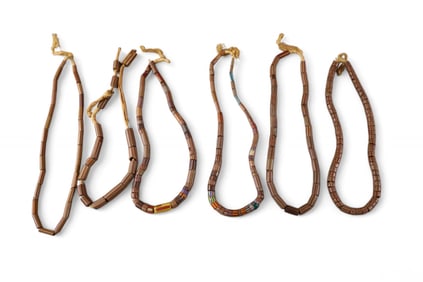 6 NATIVE AMERICAN TRADE BEADS