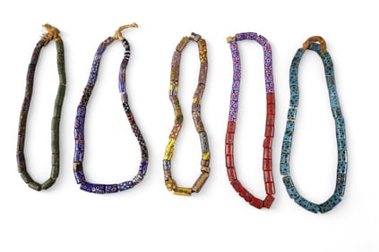 5 NATIVE AMERICAN TRADE BEADS