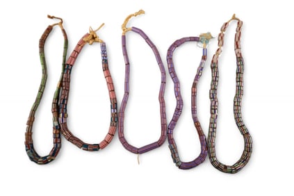 5 NATIVE AMERICAN TRADE BEADS