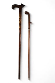 2 WALKING STICKS