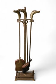 BRASS FIREPLACE TOOLS