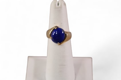 14K GOLD & LAPIS RING
