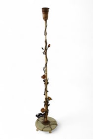 METAL FLORAL FLOOR LAMP