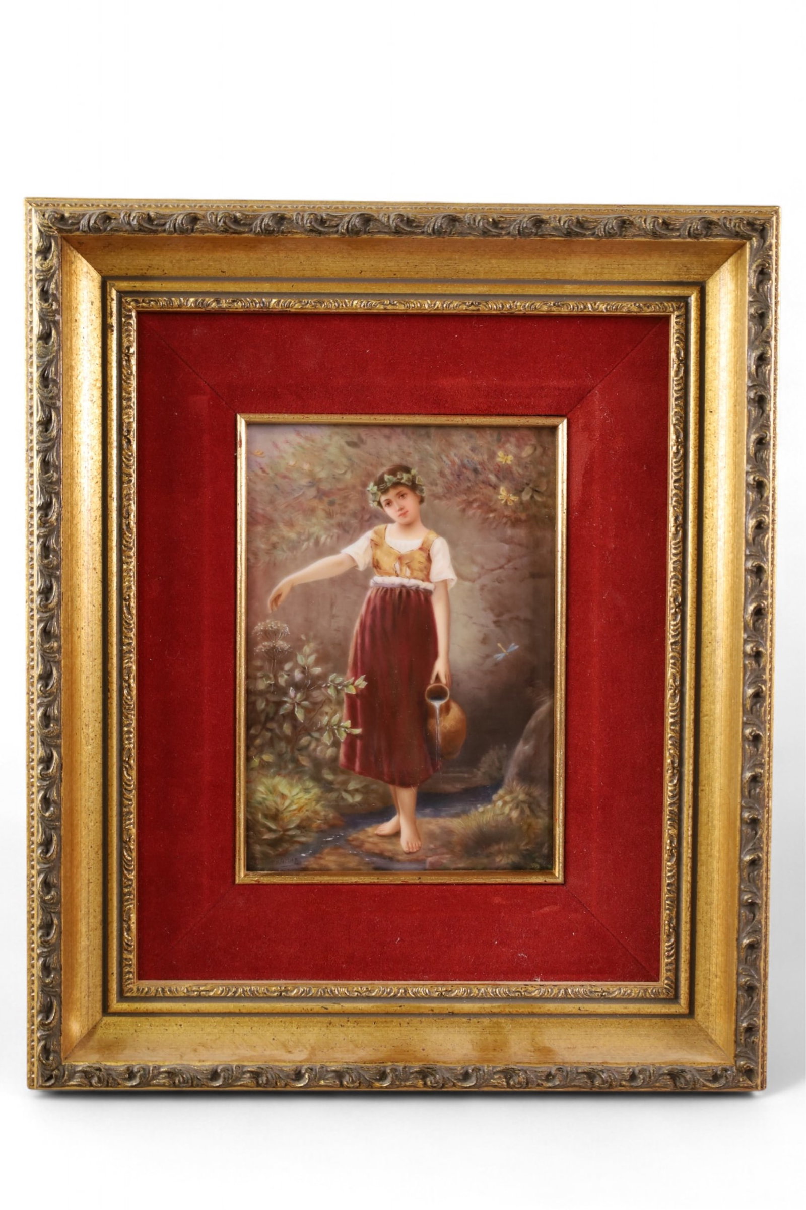 GERMAN HAND PAINTED PLAQUE (1 of 5)