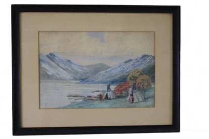 WESTERN LANDSCAPE WATERCOLOR
