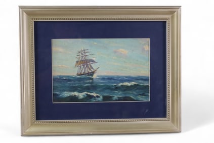 J. VAN LOON EHLERS SAIL SHIP PAINTING