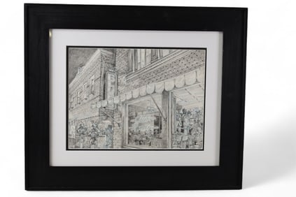 BLUES CLUB PENCIL SKETCH