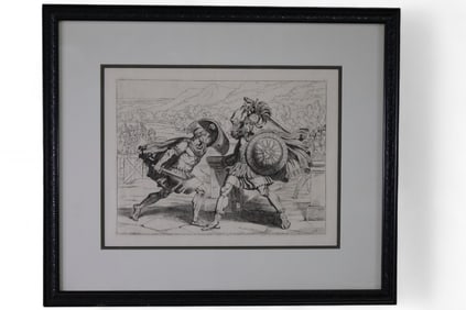 ROMAN WARRIORS ENGRAVING